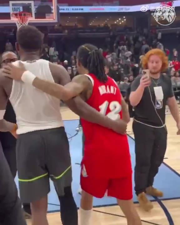 狼王&槍王惺惺相惜！華子賽后與莫蘭特相互致意！