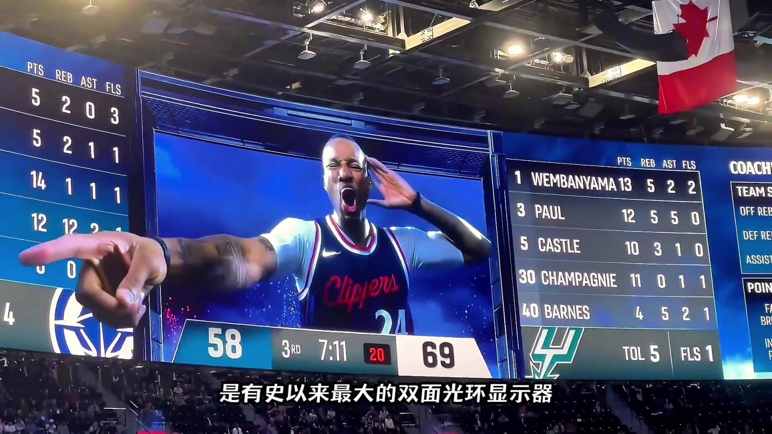 NBA最震撼的裸眼3D大屏幕，耗資20億的快船球館有多壕？